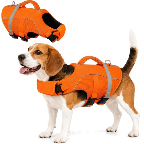 Hundeschwimmweste orange - m,