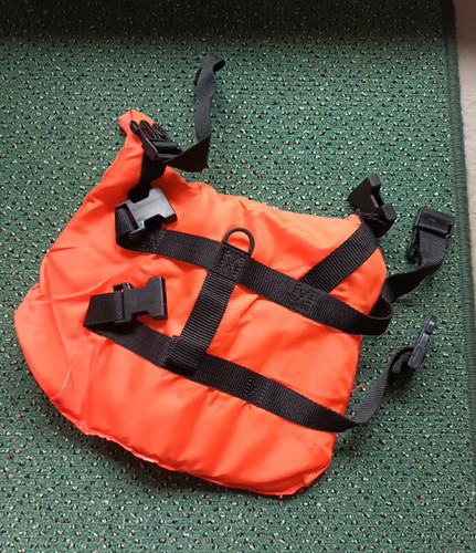 Orange hundeschwimmweste mit - orange,